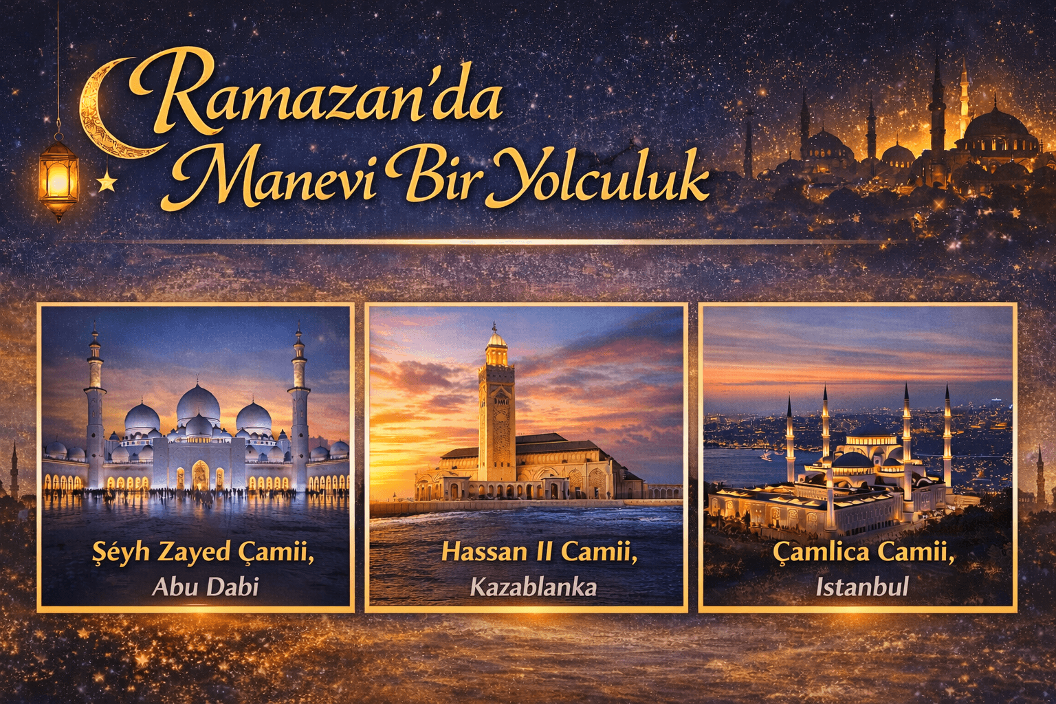 Ramazan'da Manevi Bir Yolculuk: Dünyanın En İhtişamlı 3 Büyük Camisi