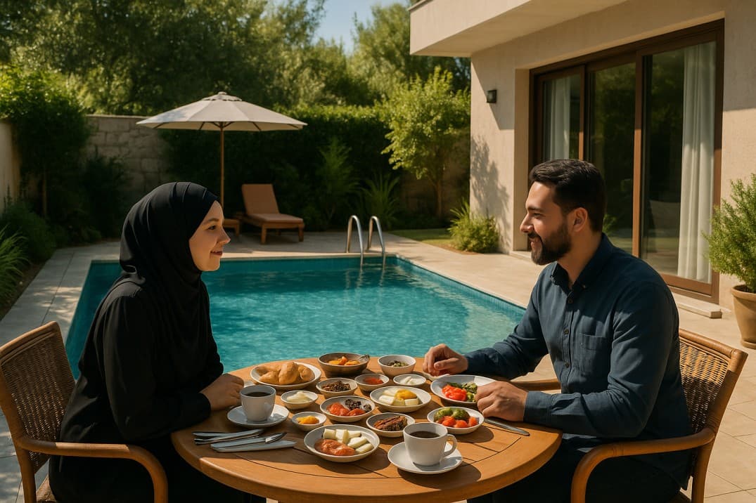 a-muslim-couple-having-breakfast-in-a-conservative-private-pool-villa
