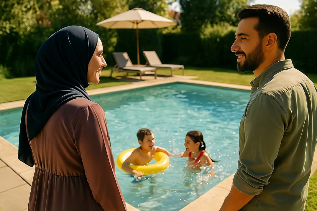 hijabi-family-performing-prayer-in-the-mosque-of-a-halal-concept-hotel