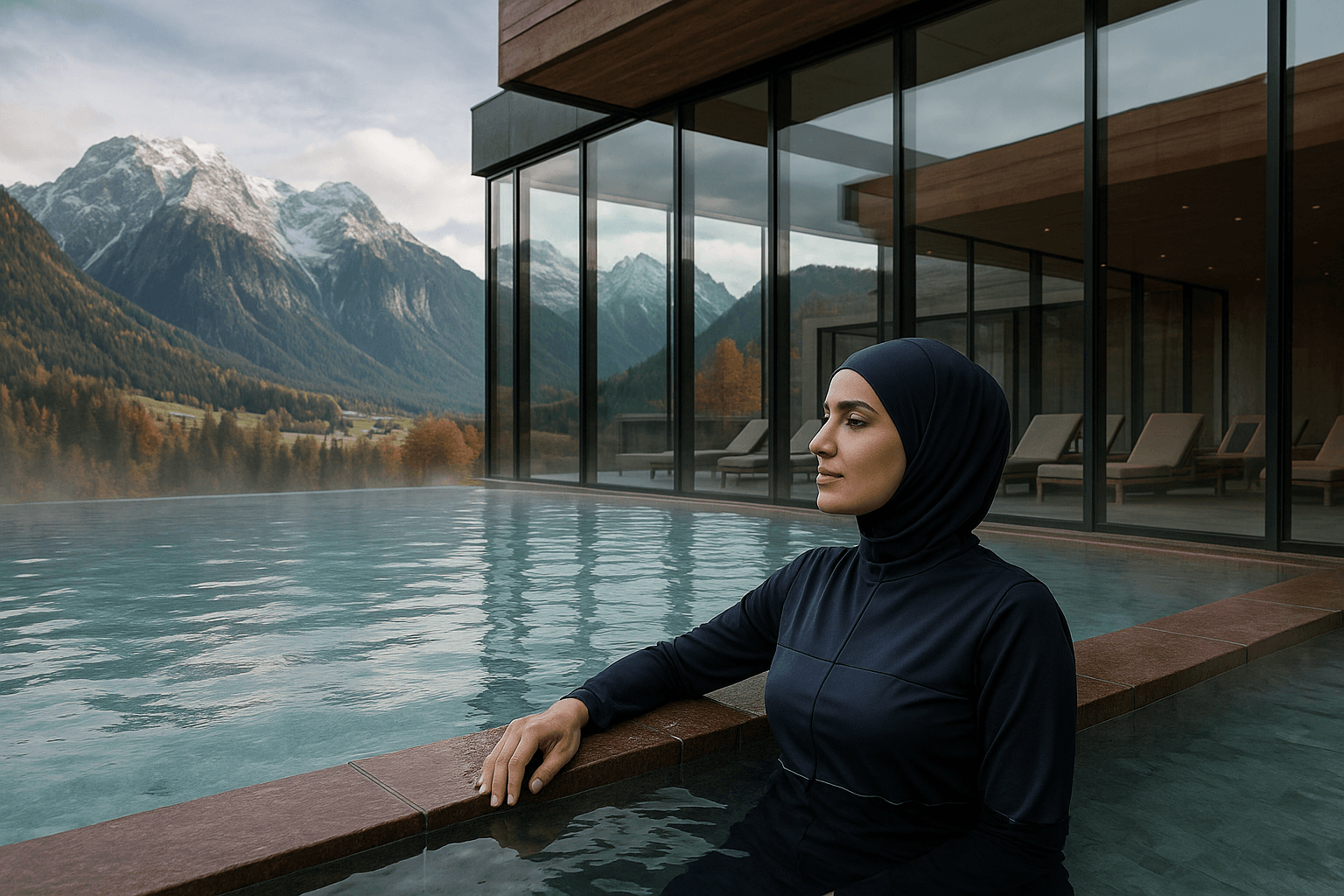 muslim-woman-in-mountain-view-spa-pool